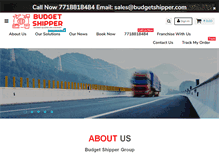 Tablet Screenshot of budgetshipper.com